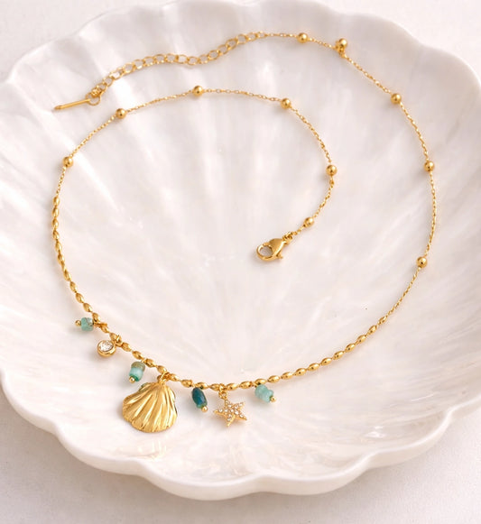 Seashell Star Necklace & Bracelet Bundle