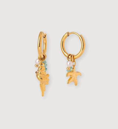 Seaside Charms Huggie Earrings