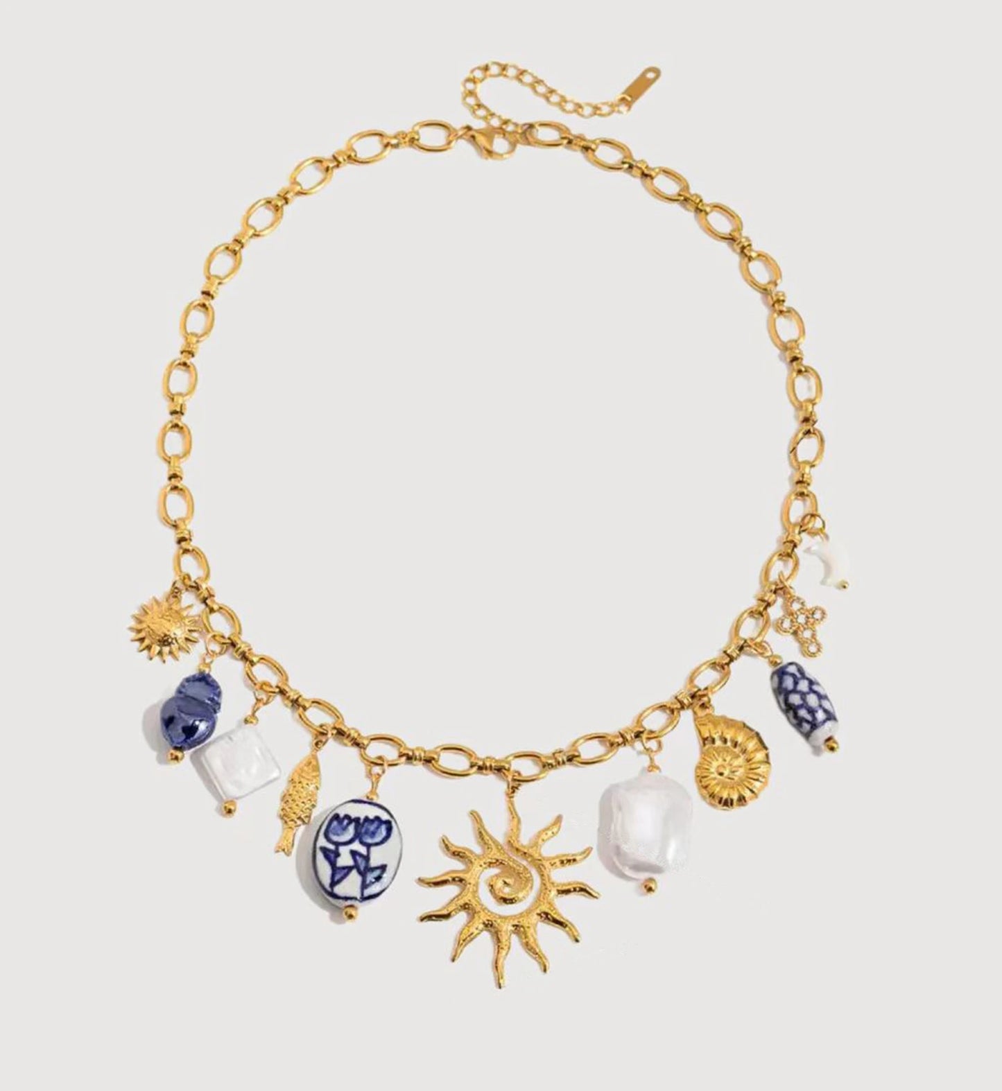 Sun-Kissed Ceramic Necklace