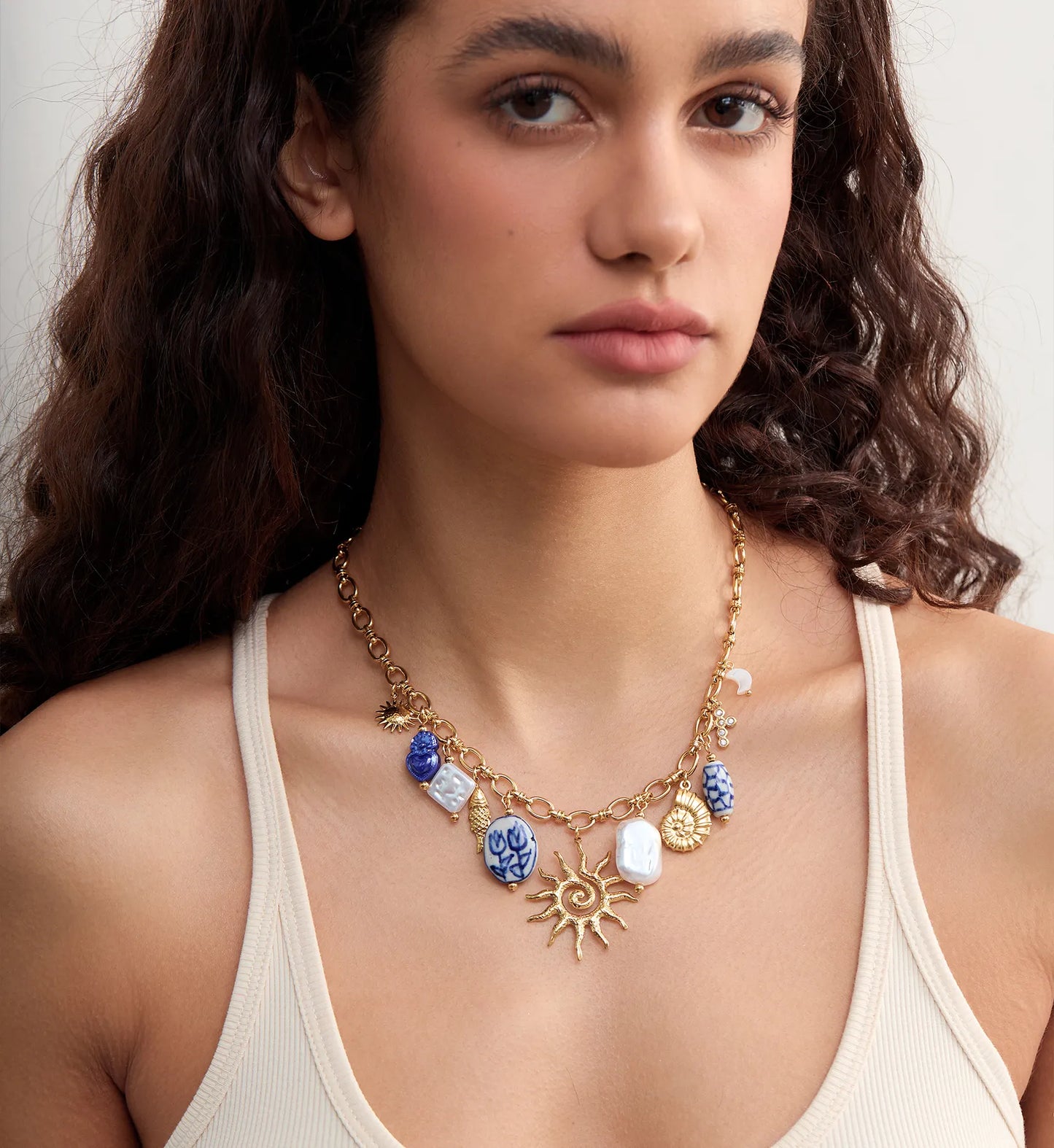 Sun-Kissed Ceramic Necklace