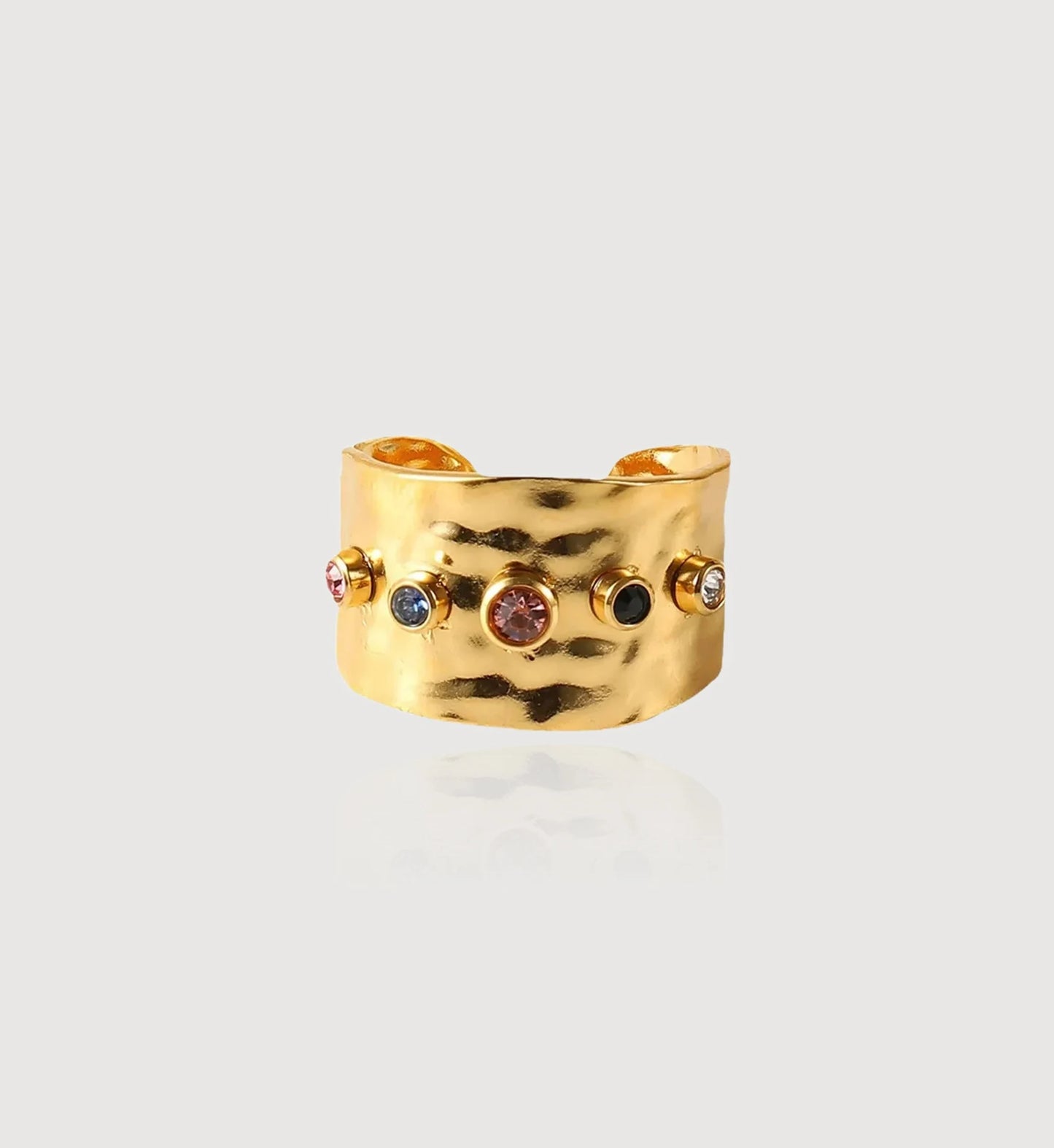 Textured Cosmic Cuff Ring